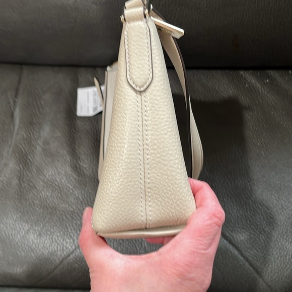 Kate spade outlet small shoulder bag in colorblock pebble light sand - Picture 9 of 10